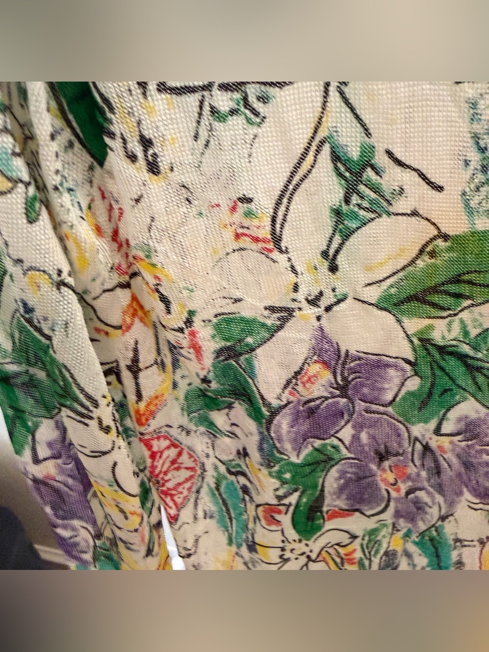 Authentic Dolce & Gabbana 100% Silk Floral Print Cardigan Sweaters | IT 36 - Picture 8 of 12